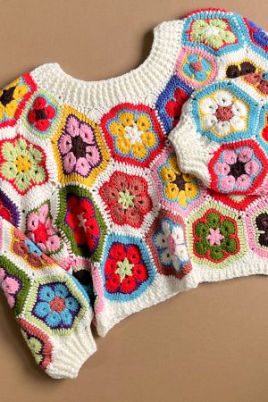 Finley Granny Square Crochet Sweater