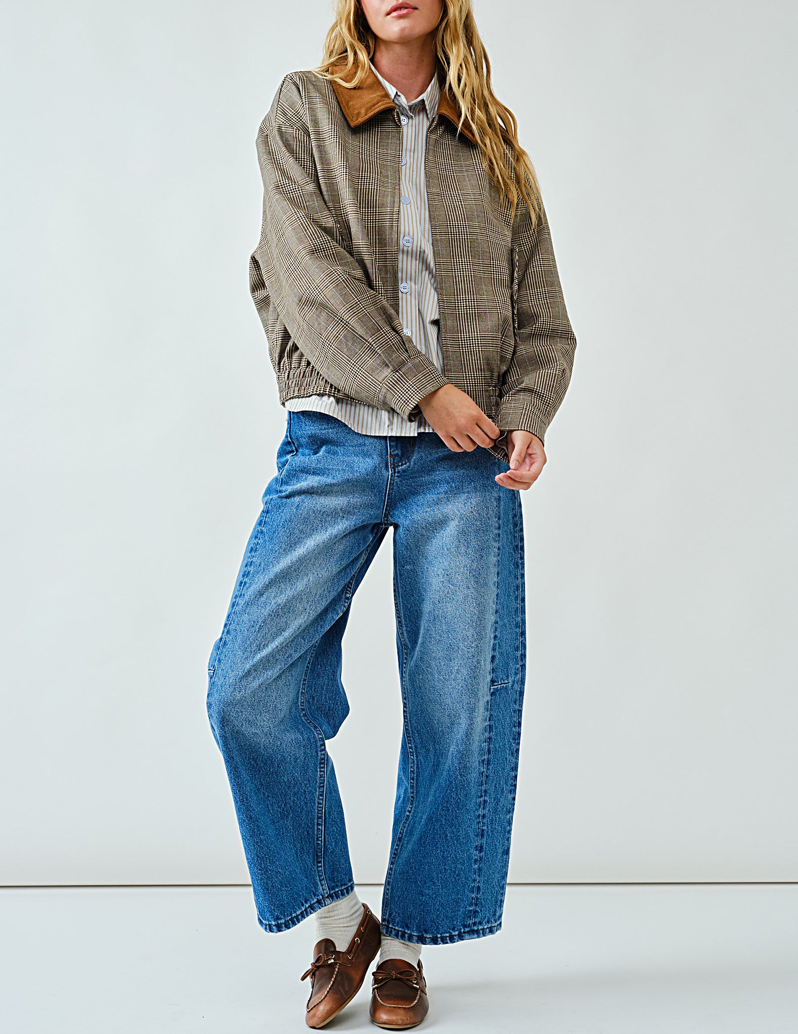 Freja Glen Plaid Bomber Jacket - Image 2